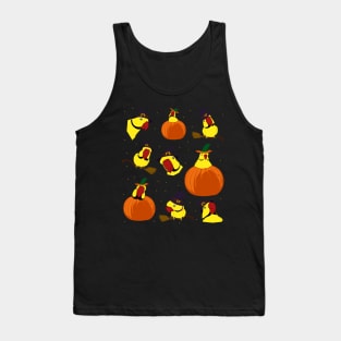 yellow indian ringneck halloween pattern Tank Top